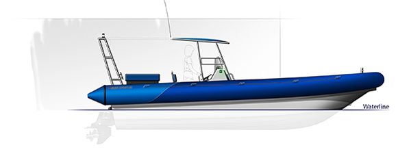 Blue Spirit rib boat Patrol 8m20